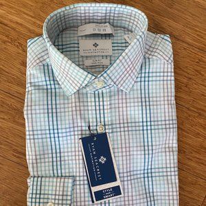 Ryan Seacrest Distinction Slim Fit Dress Shirt (Blue Ocean)